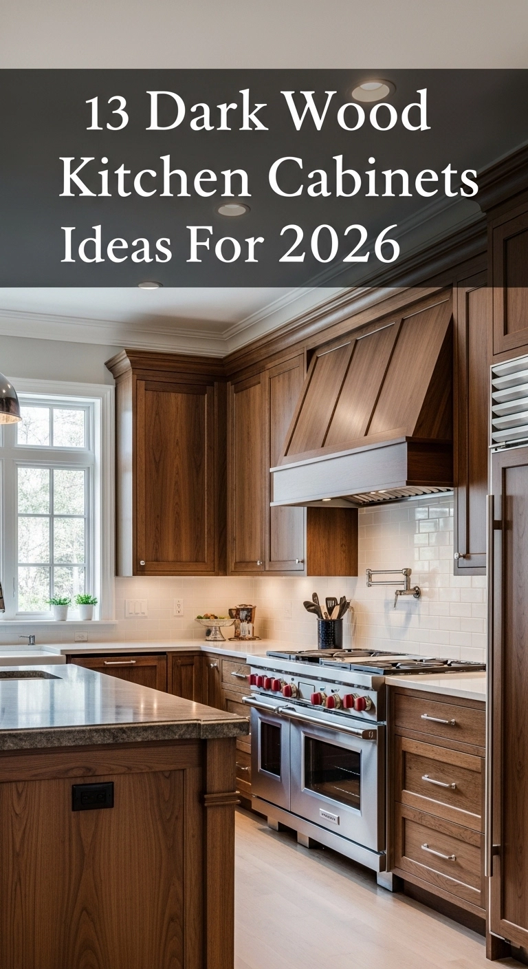 13 Dark Wood Kitchen Cabinets Ideas For 2026