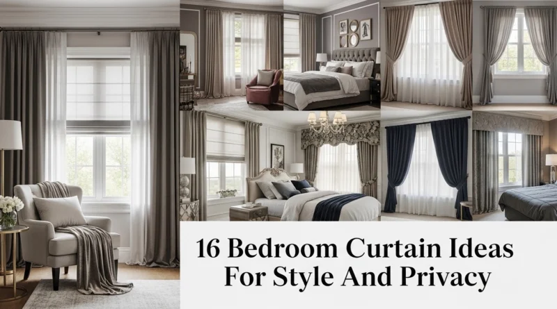 16 Bedroom Curtain Ideas For Style And Privacy