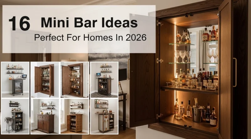 16 Mini Bar Ideas Perfect For Homes In 2026