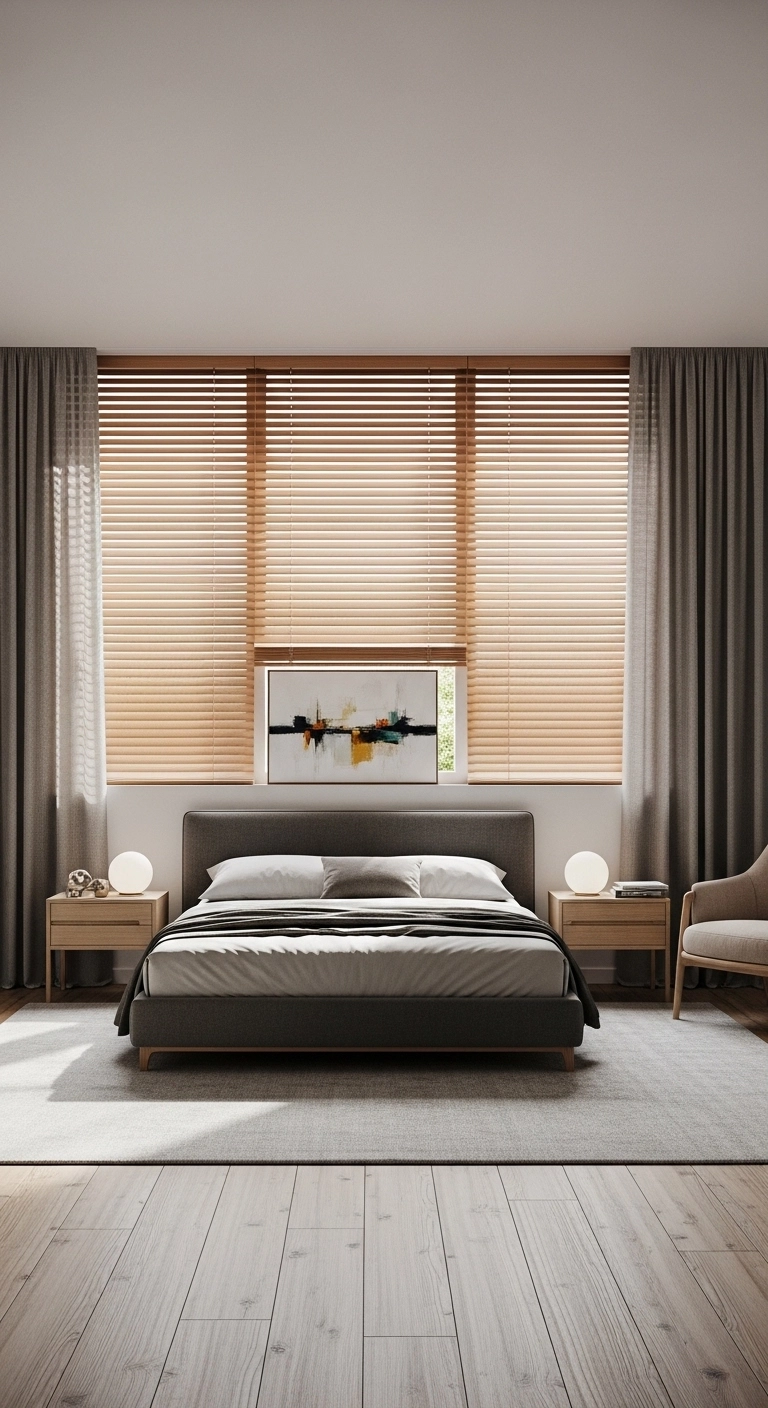 Curtain And Blinds Combo Style