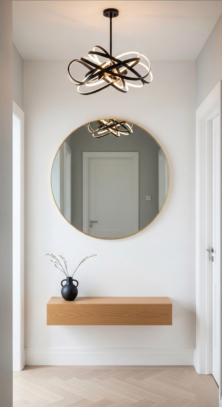 Tiny hallway ideas with one strong focal point in a small entry