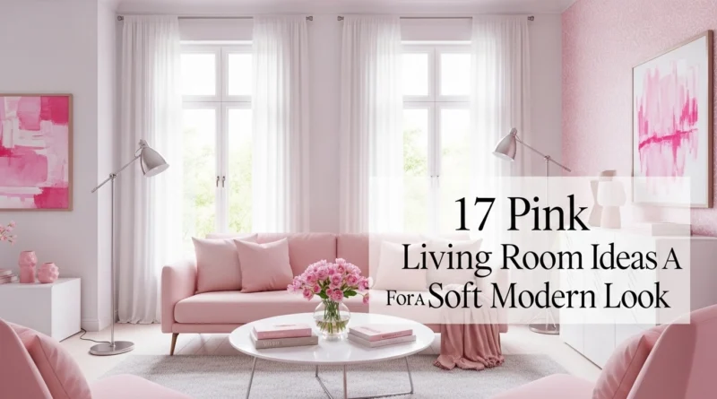 17 Pink Living Room Ideas For A Soft Modern Look