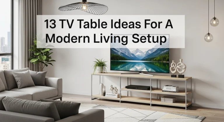 13 TV Table Ideas For A Modern Living Setup