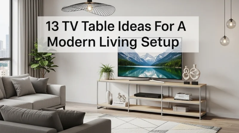 13 TV Table Ideas For A Modern Living Setup
