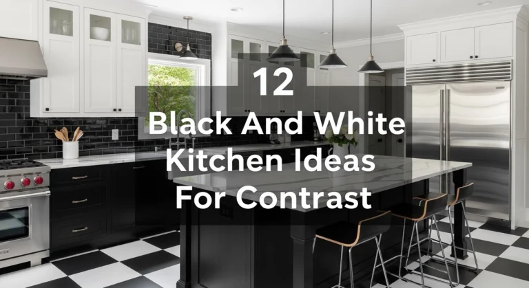 12 Black And White Kitchen Ideas For Contrast