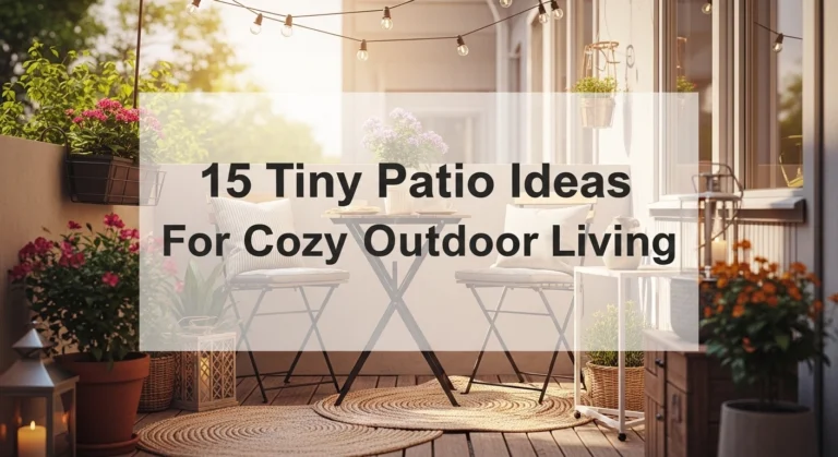 15 Tiny Patio Ideas For Cozy Outdoor Living