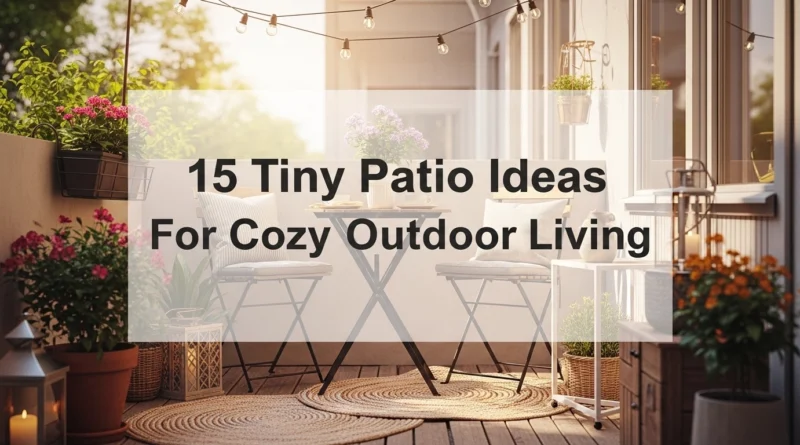 15 Tiny Patio Ideas For Cozy Outdoor Living