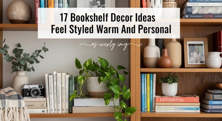 17 Bookshelf Decor Ideas That Feel Styled Warm And Personal