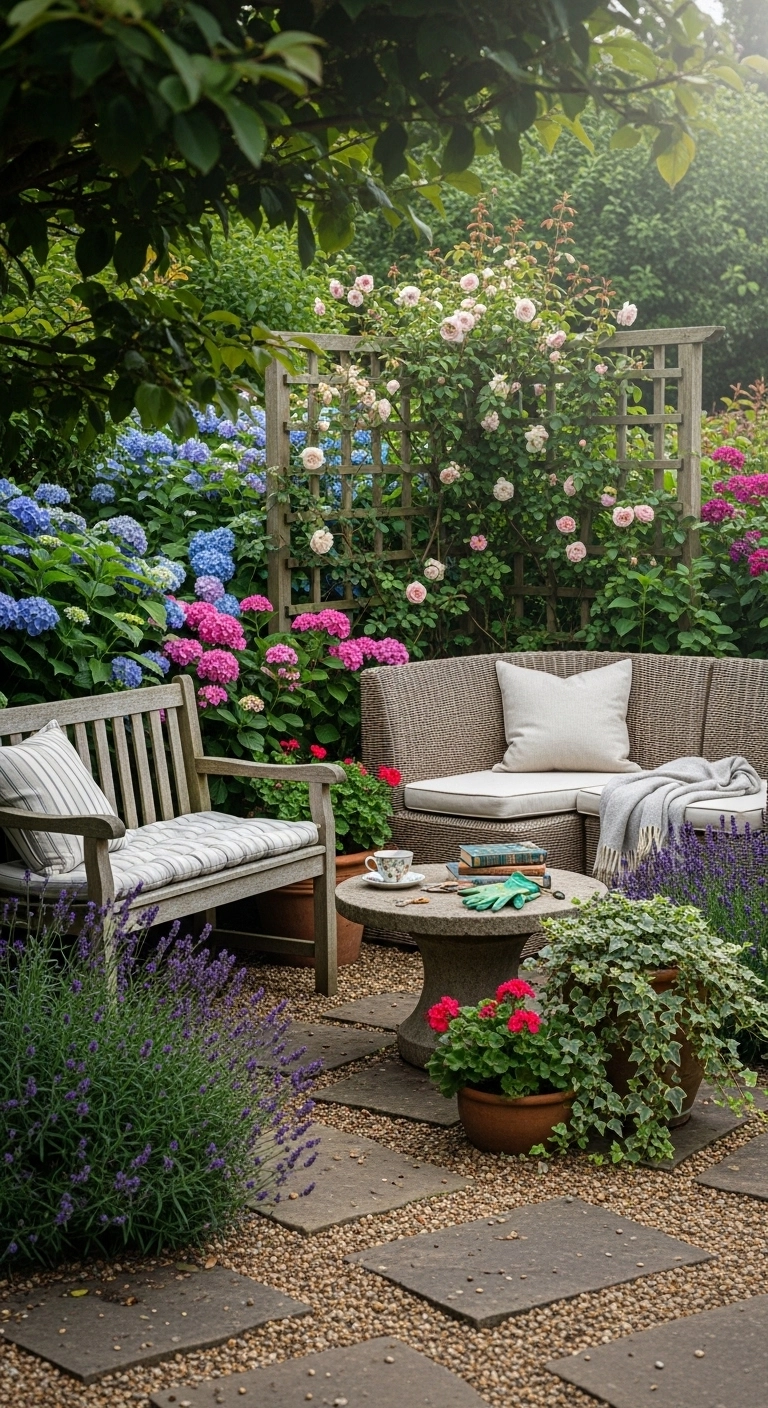 Inviting Front Garden Seating