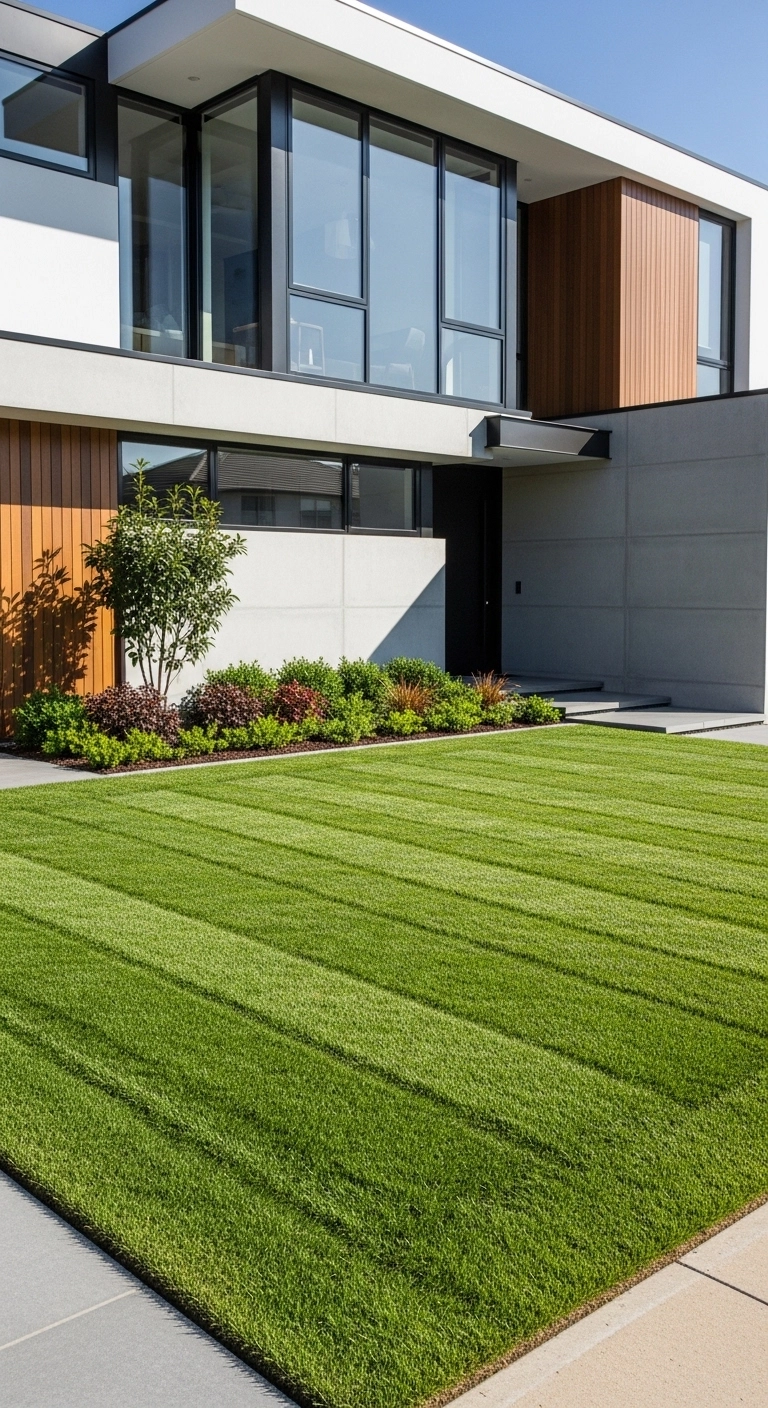 Lush Green Front Lawn Upgrade