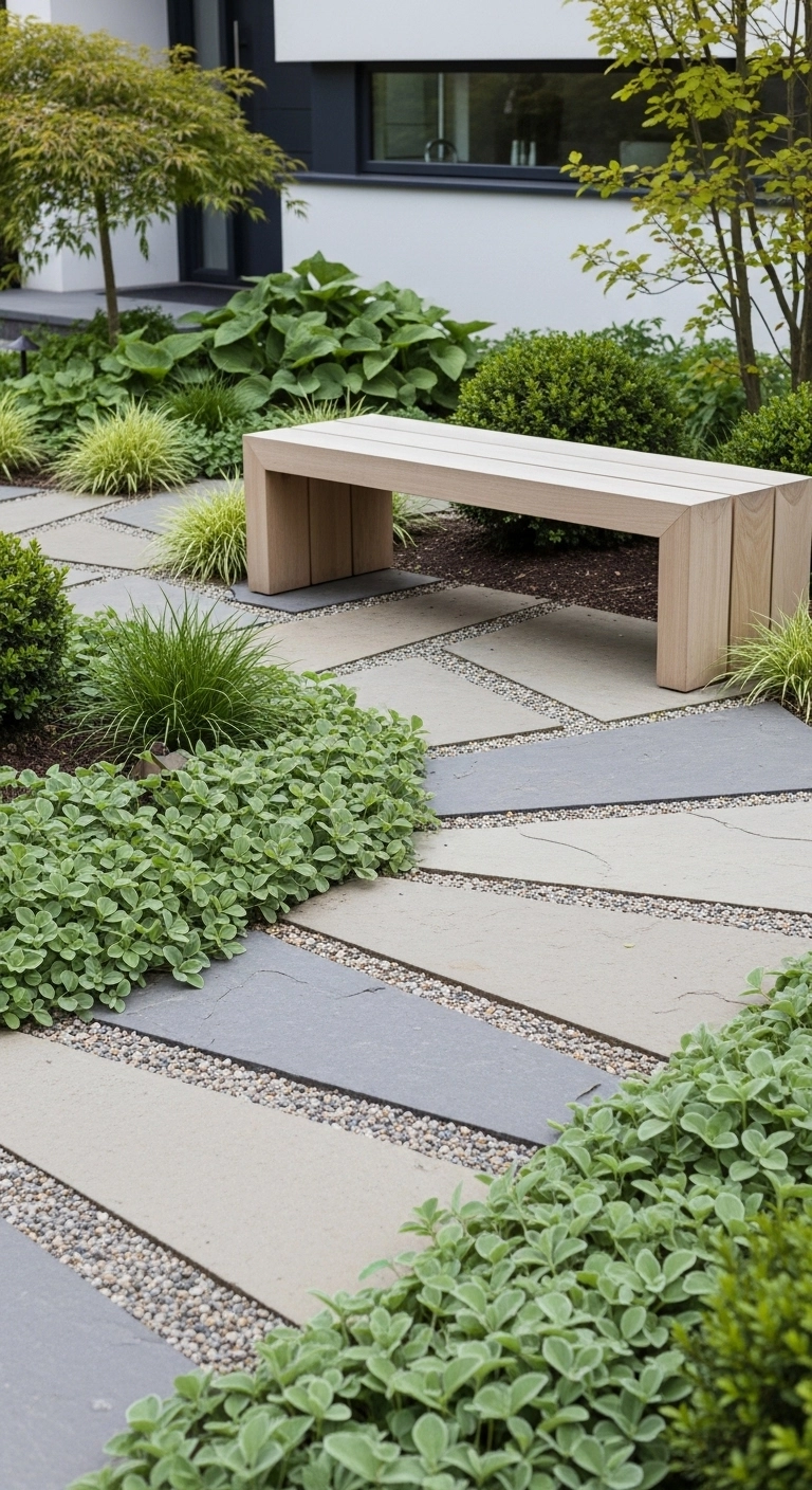 Mixed Material Textured Garden