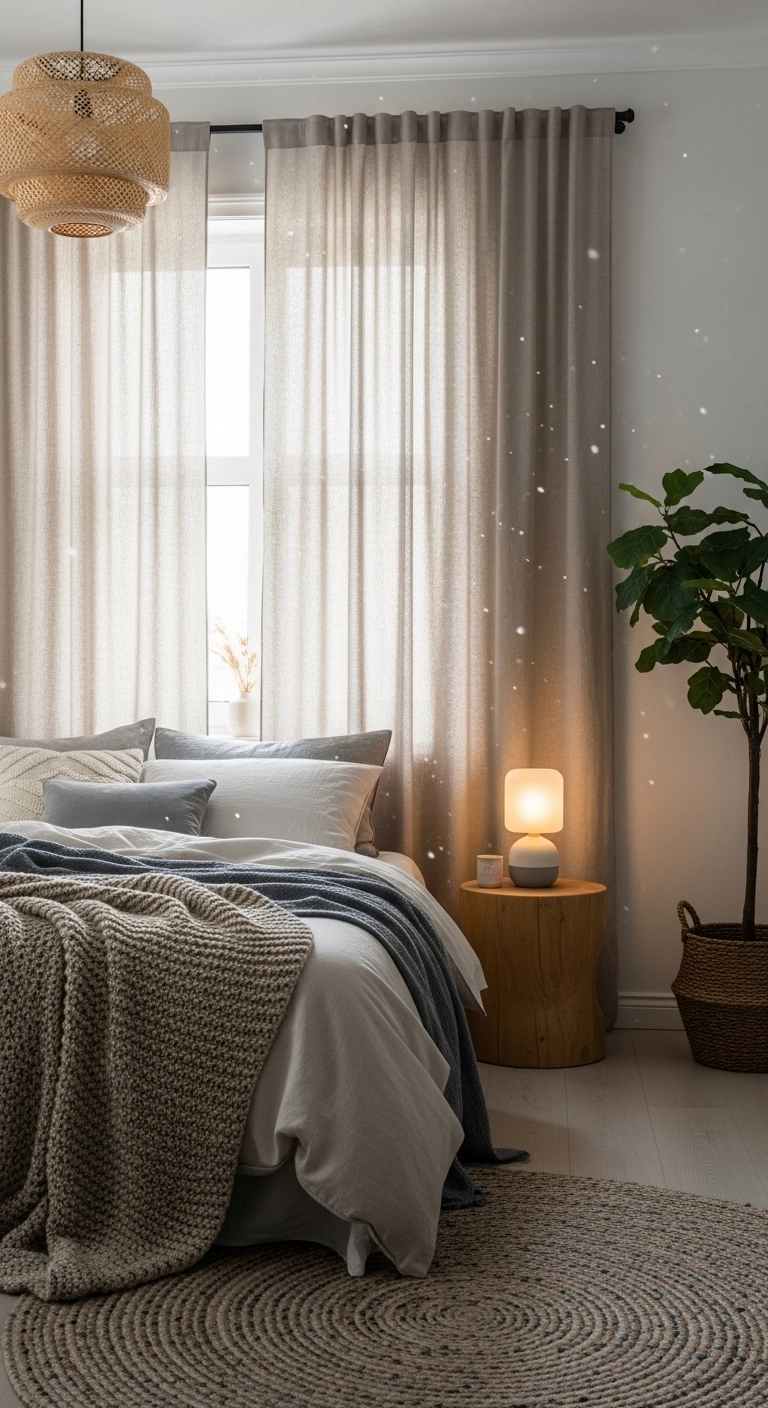 Relaxed Linen Curtain Look