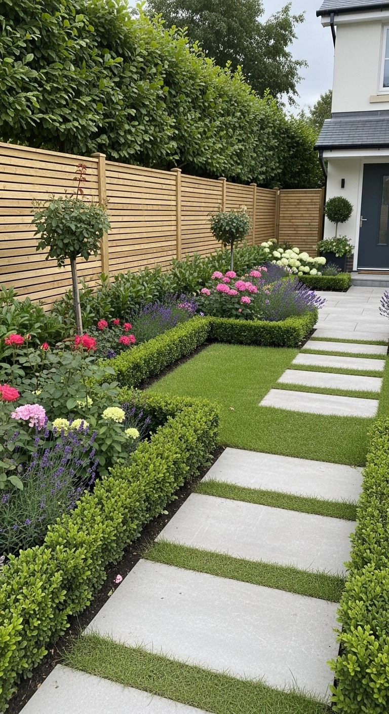 Stylish Fence and Hedge Borders