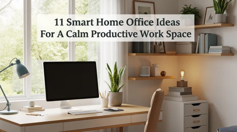 11 Smart Home Office Ideas For A Calm Productive Work Space