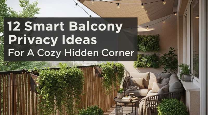 12 Smart Balcony Privacy Ideas For A Cozy Hidden Corner