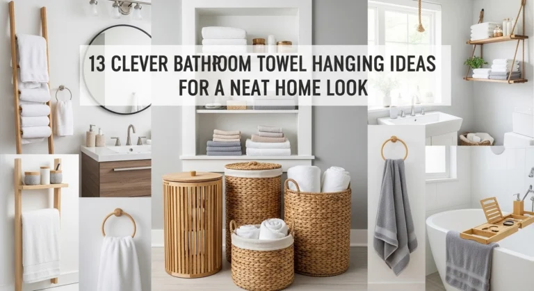 13 Clever Bathroom Towel Hanging Ideas For A Neat Home Look