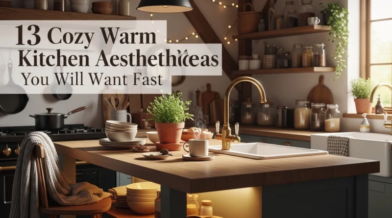 13 Cozy Warm Kitchen Aesthetic Ideas You Will Want Fast
