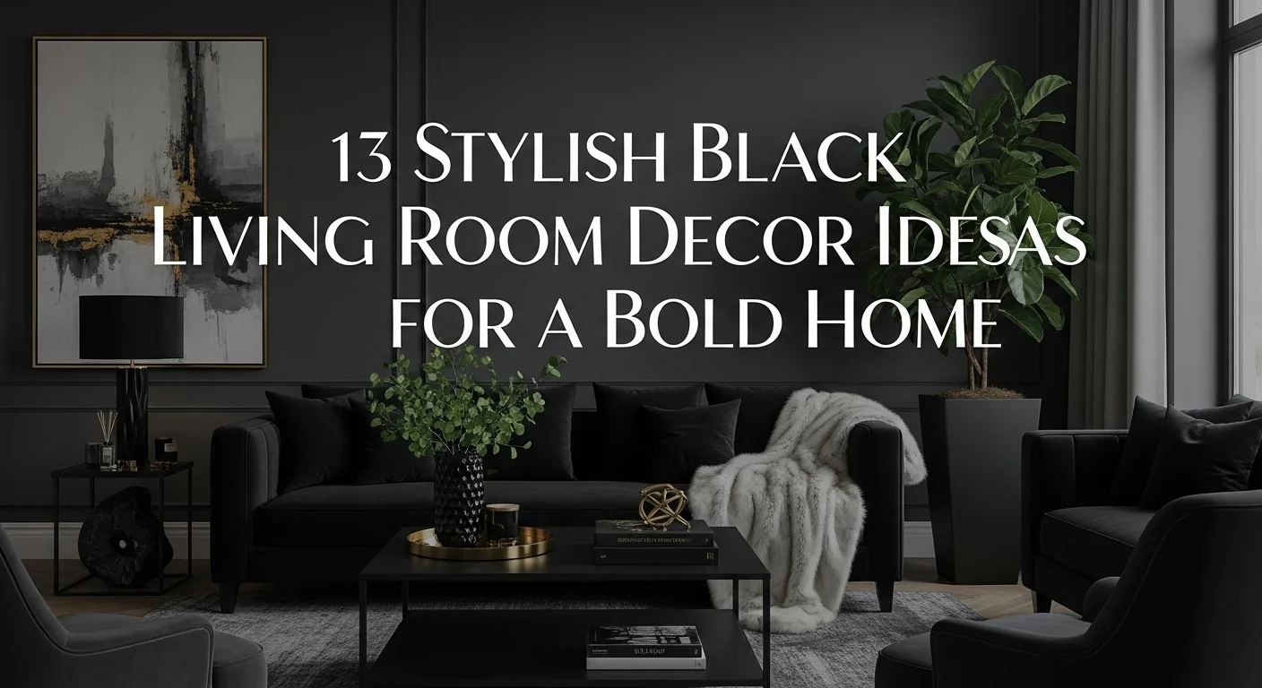 13 Stylish Black Living Room Decor Ideas for a Bold Home
