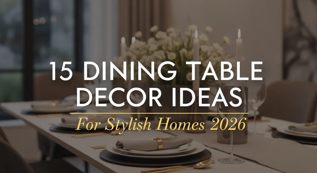 15 Dining Table Decor Ideas For Stylish Homes 2026