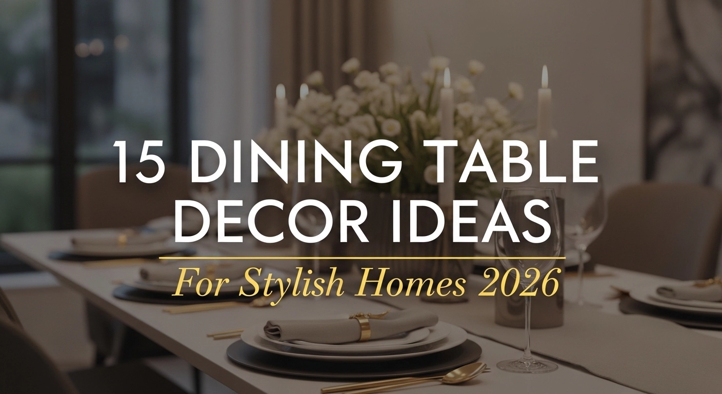 15 Dining Table Decor Ideas For Stylish Homes 2026