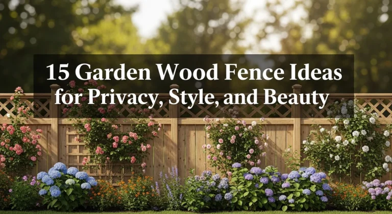 15 Garden Wood Fence Ideas for Privacy, Style, and Beauty