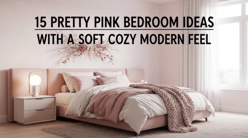 15 Pretty Pink Bedroom Ideas With A Soft Cozy Modern Feel