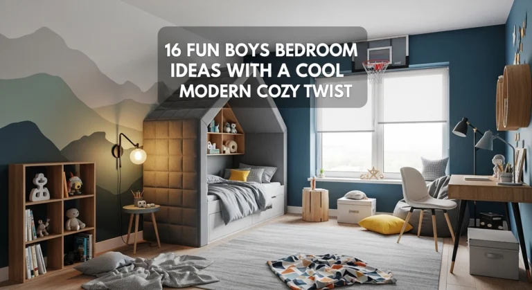16 Fun Boys Bedroom Ideas With a Cool Modern Cozy Twist