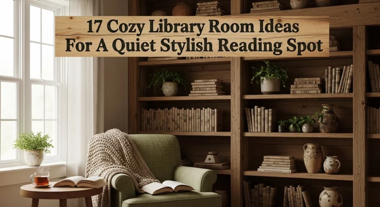 17 Cozy Library Room Ideas For A Quiet Stylish Reading Spot