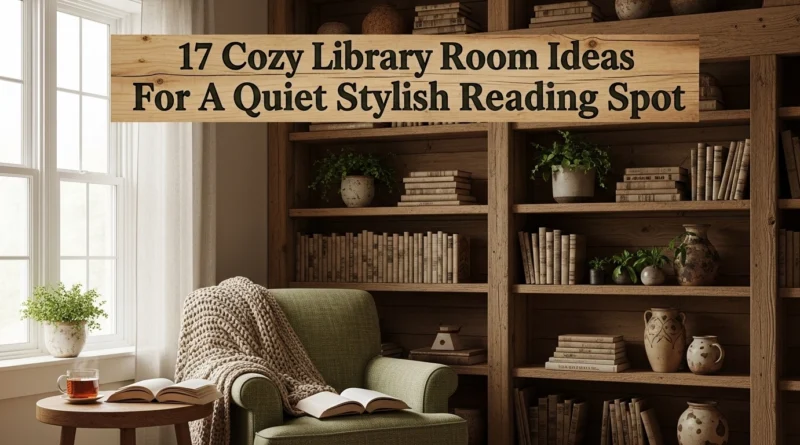 17 Cozy Library Room Ideas For A Quiet Stylish Reading Spot