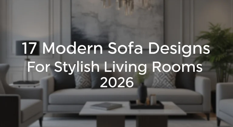 17 Modern Sofa Designs For Stylish Living Rooms 2026