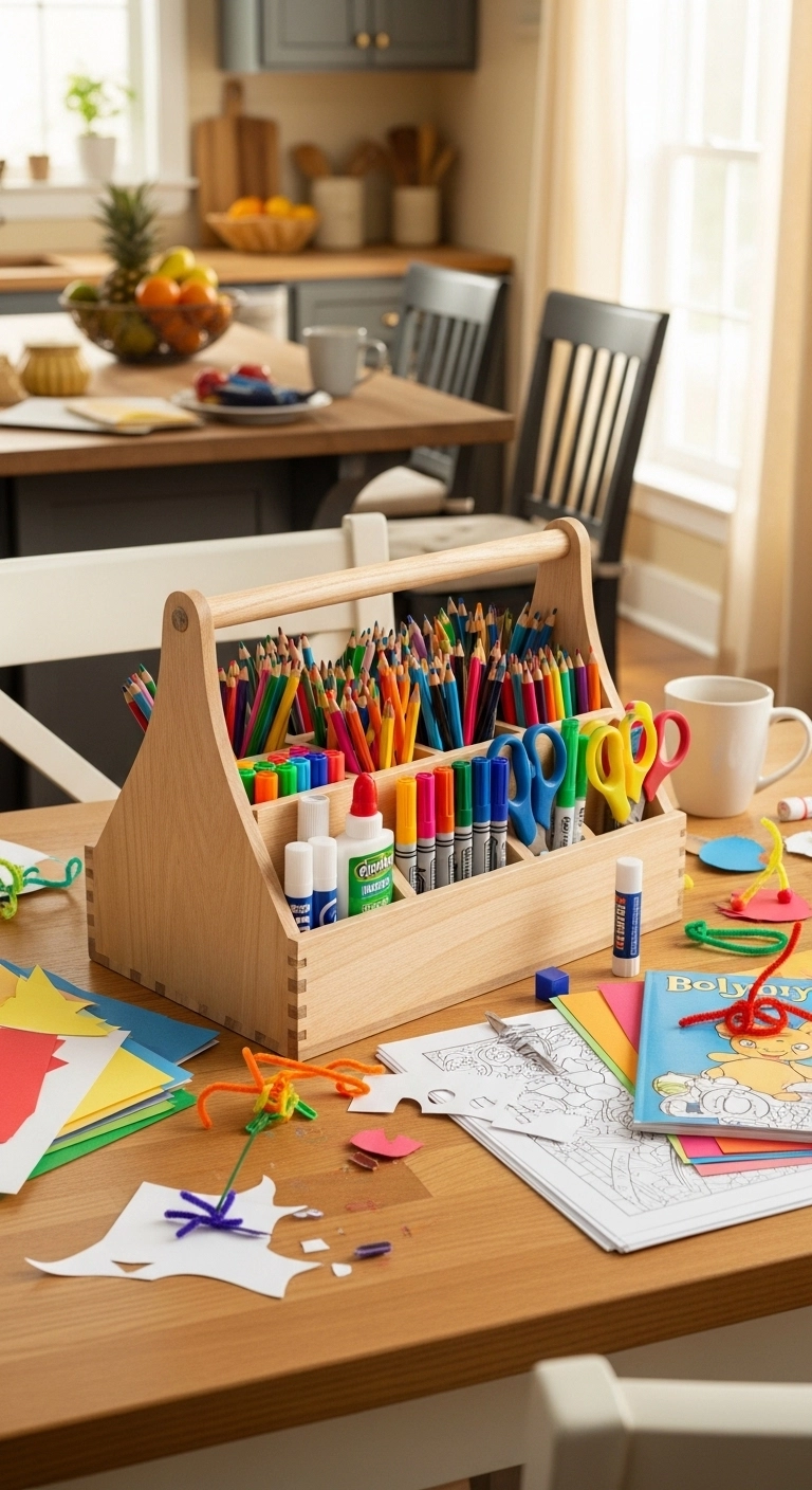 toy storage solutions with separate art and craft storage
