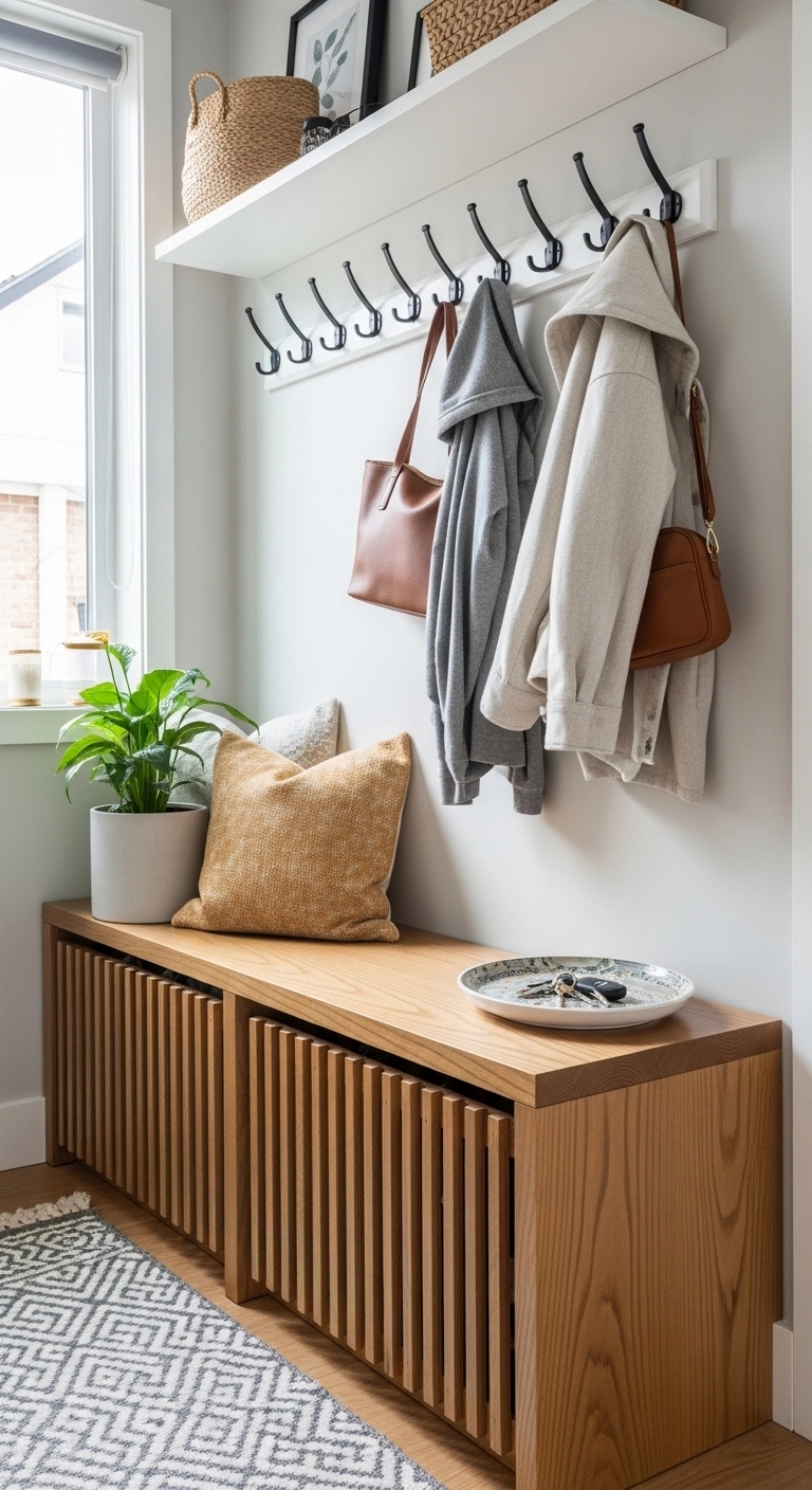 small home renovation ideas for a practical entryway layout