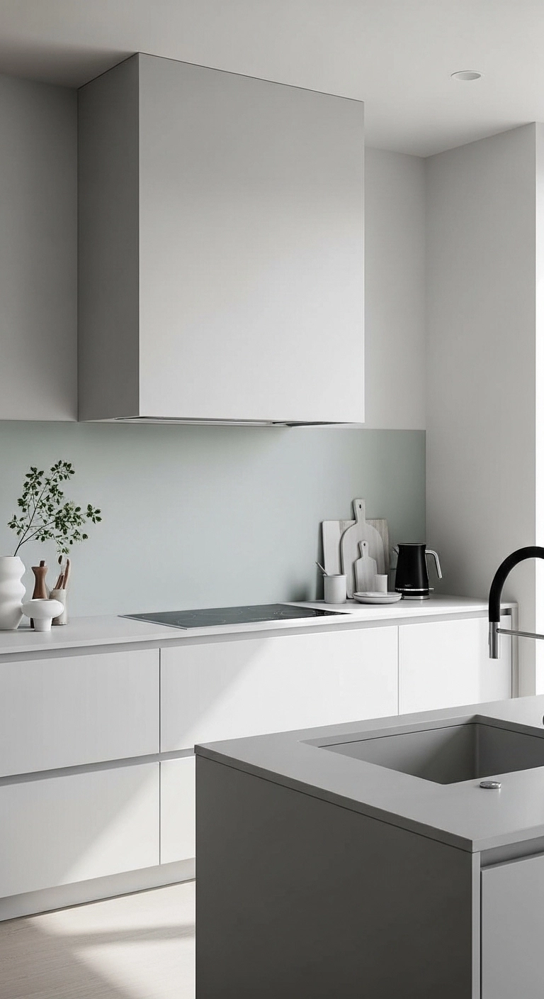 kitchen hood ideas with a boxed hood and clean lines