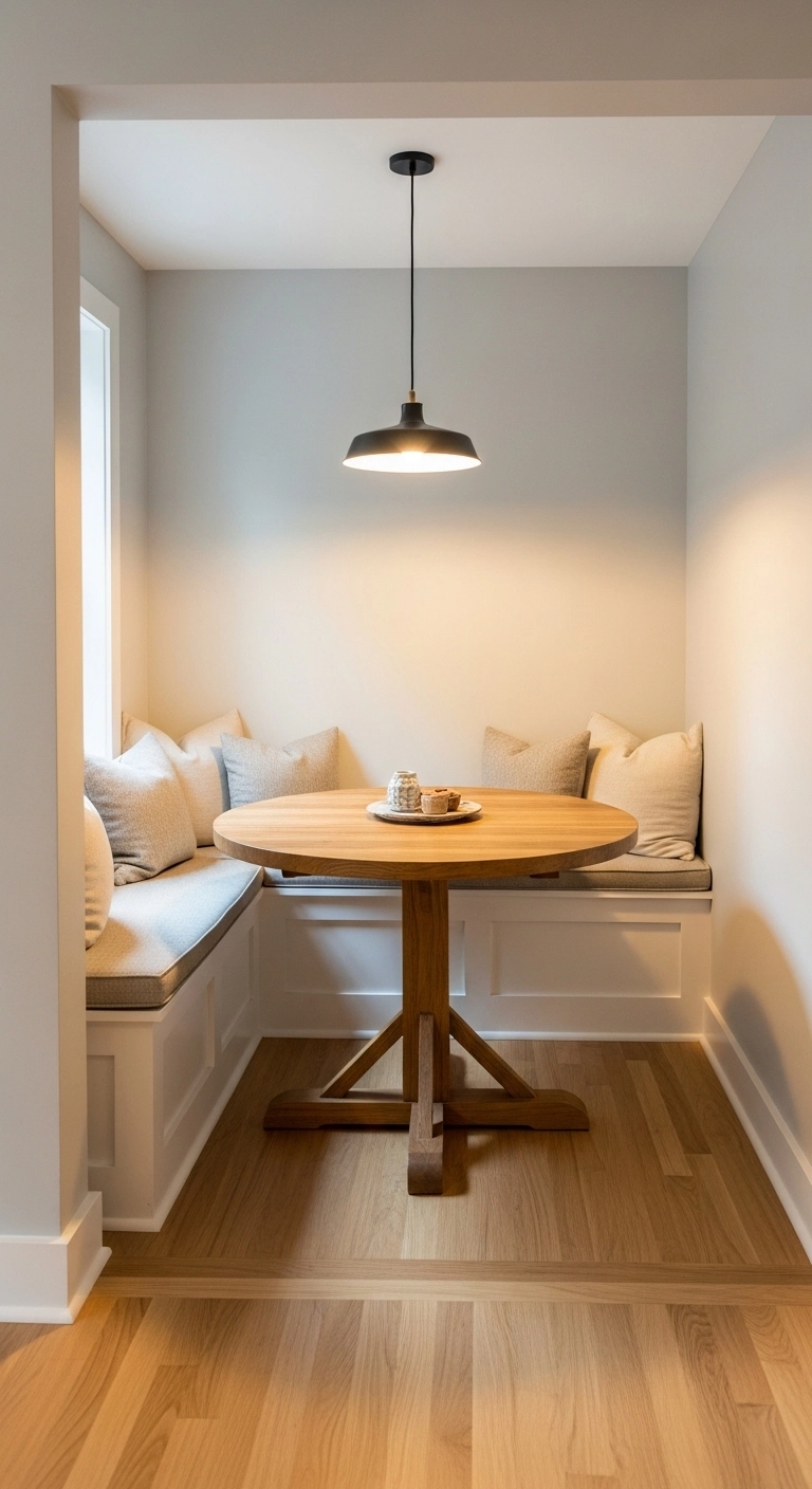 small home renovation ideas with built-in bench seating