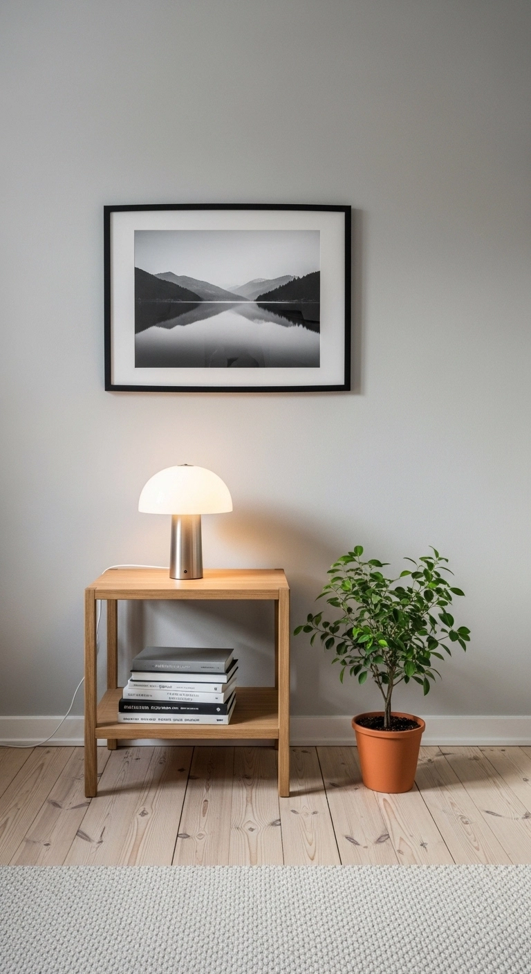 small room decor ideas with simply styled surfaces