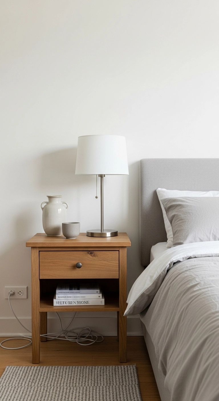 Calm bedroom ideas with tidy nightstands and clutter-free styling