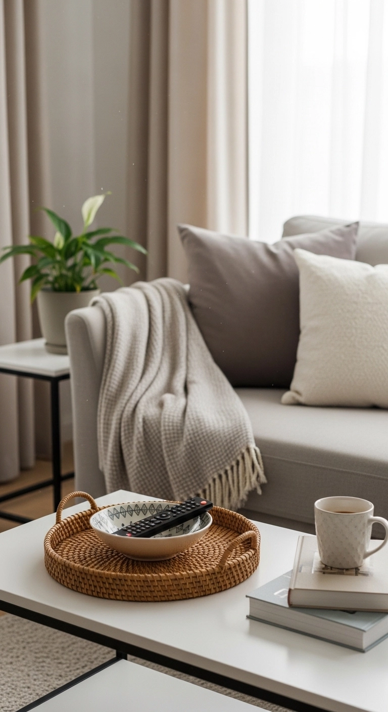 small living room decor ideas with an easy daily reset routine