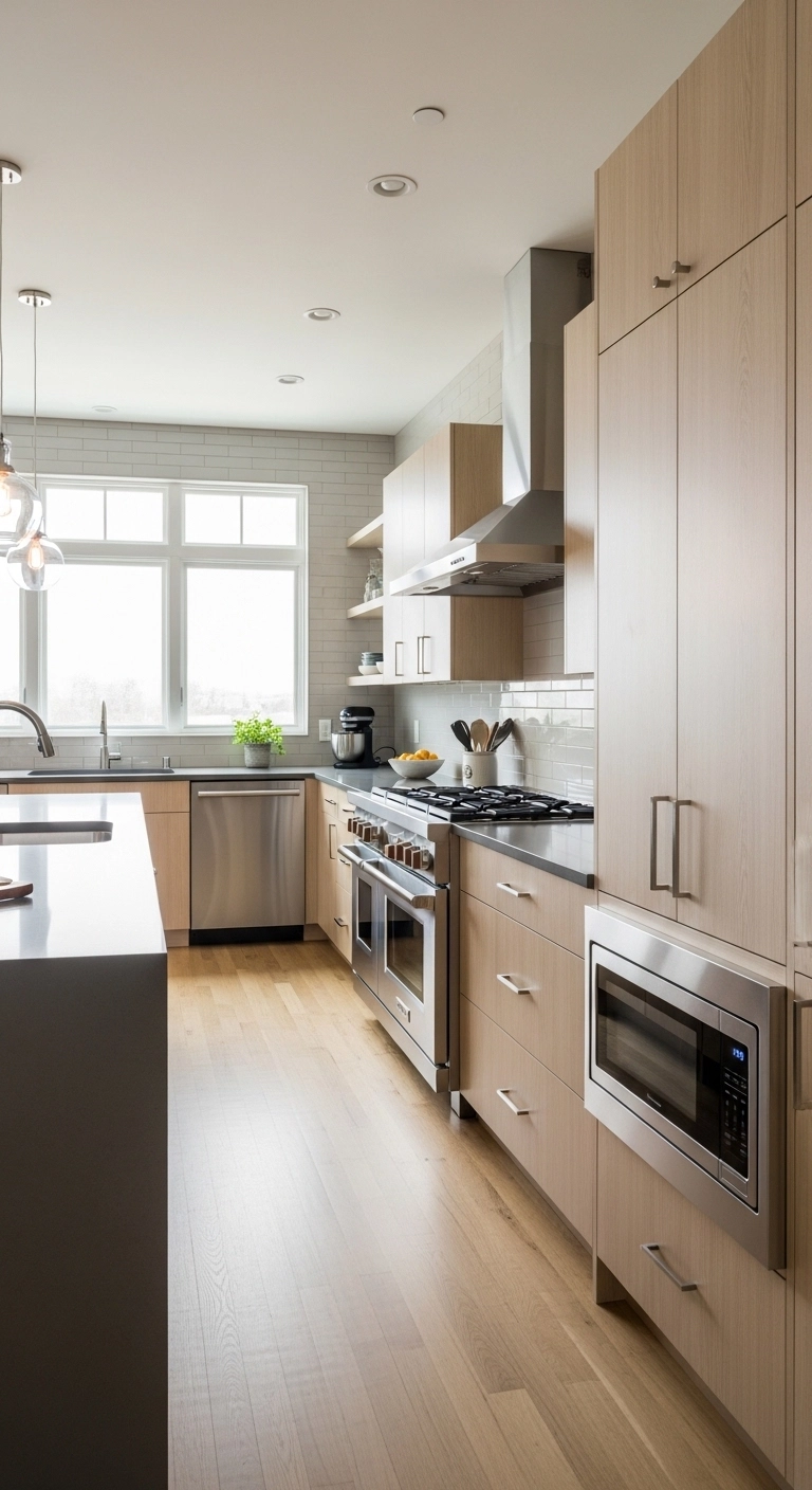 microwave location ideas with microwave at the end of cabinet run