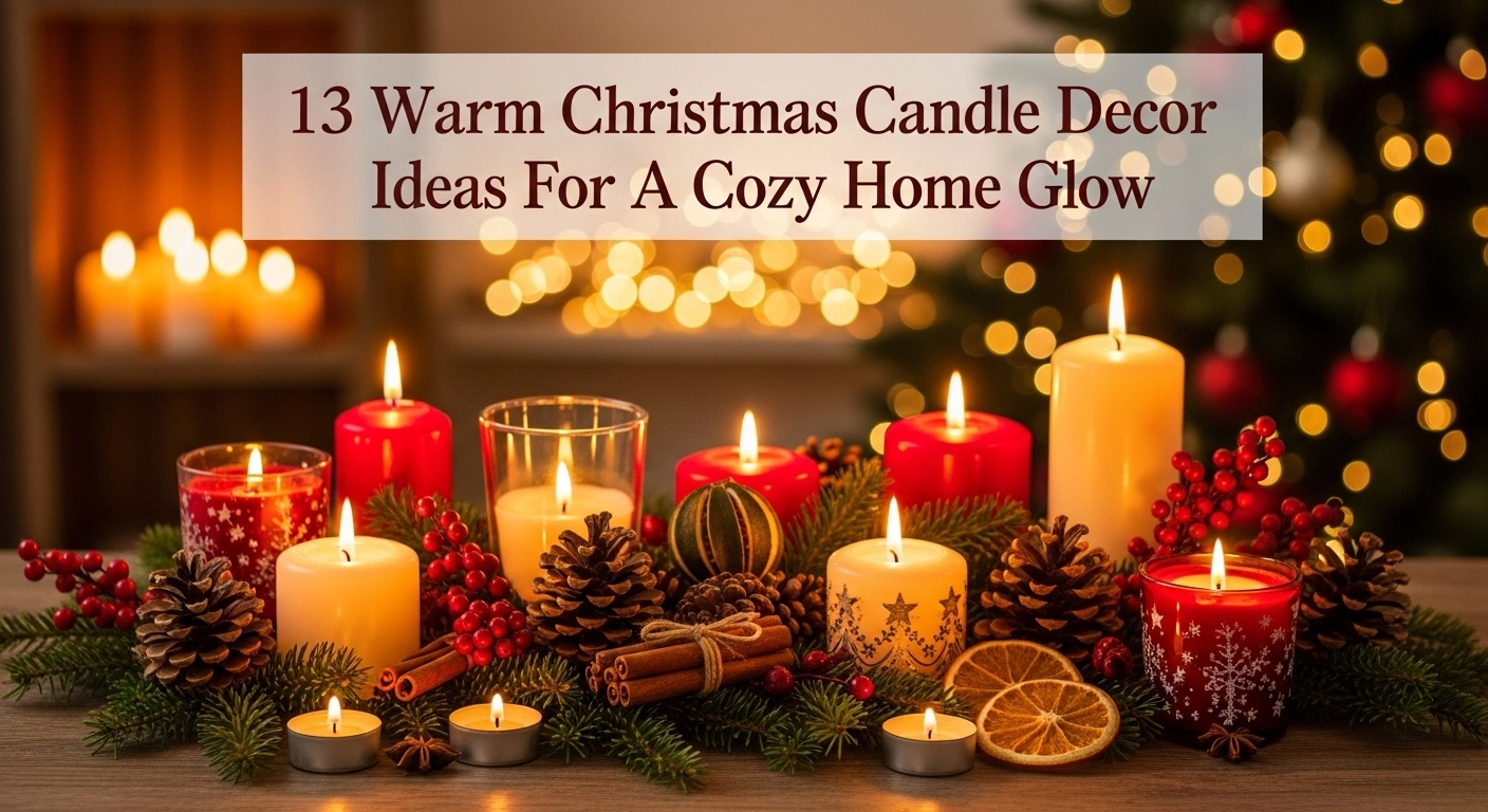 13 Warm Christmas Candle Decor Ideas For A Cozy Home Glow
