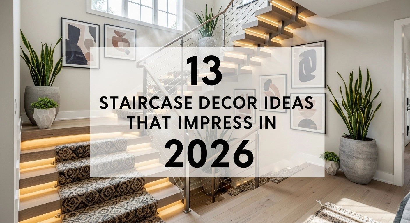 13 Staircase Decor Ideas That Impress In 2026