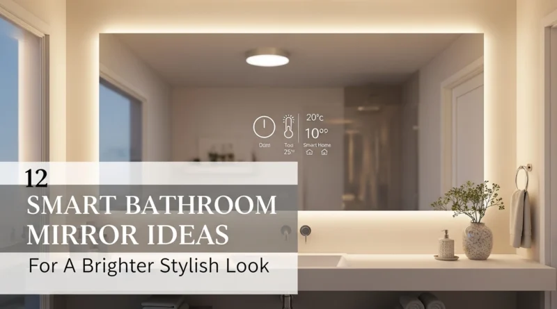 12 Smart Bathroom Mirror Ideas For A Brighter Stylish Look