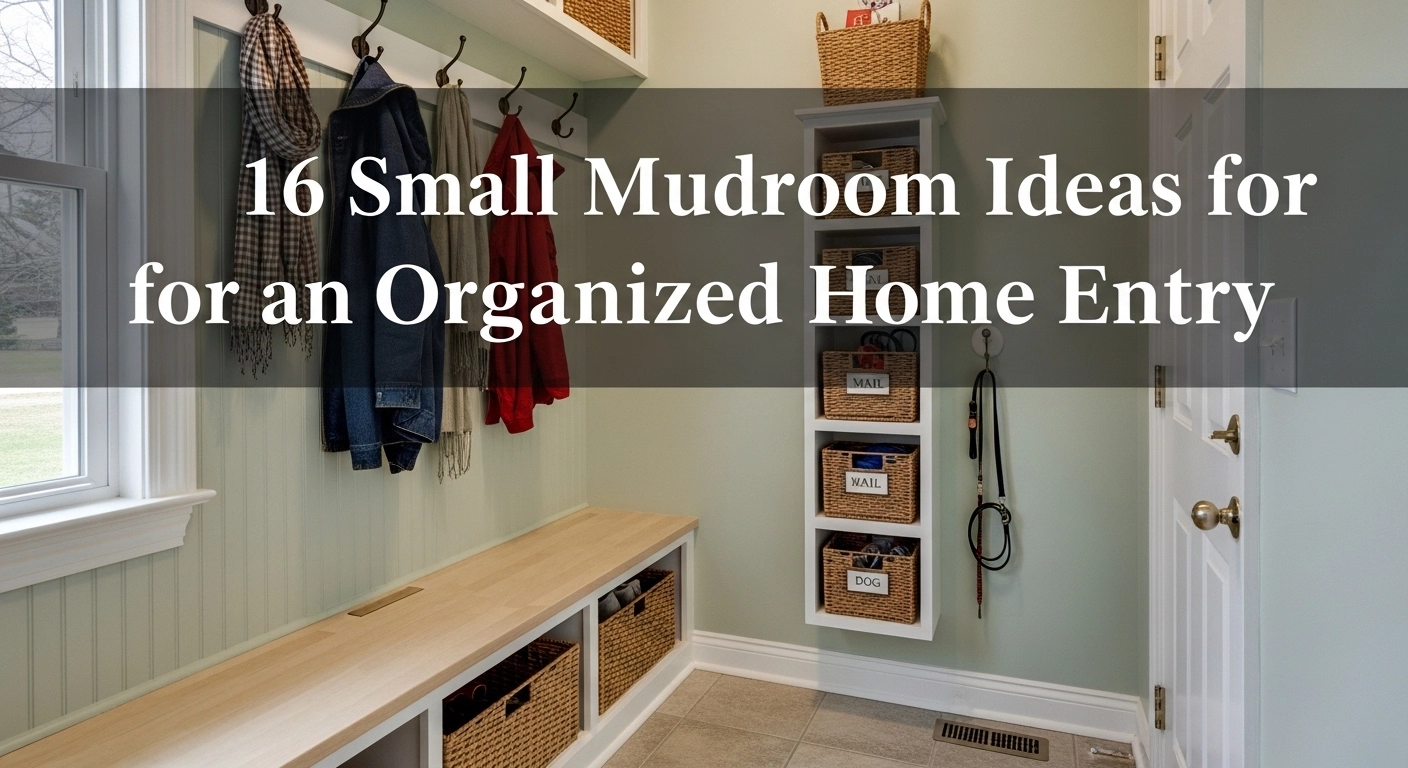 16 Small Mudroom Ideas for an Organized Home Entry