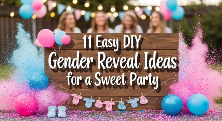 11 Easy DIY Gender Reveal Ideas for a Sweet Party