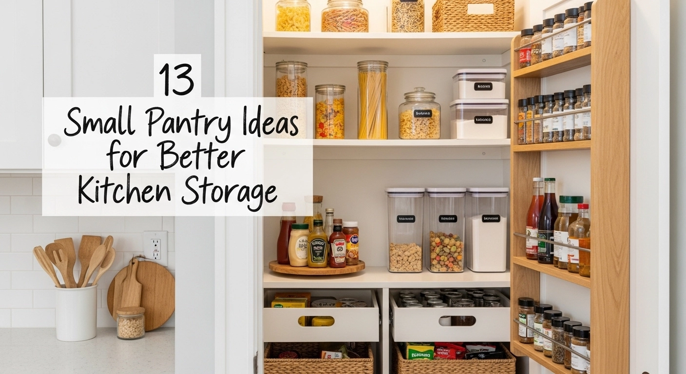 13 Small Pantry Ideas for Better Kitchen Storage