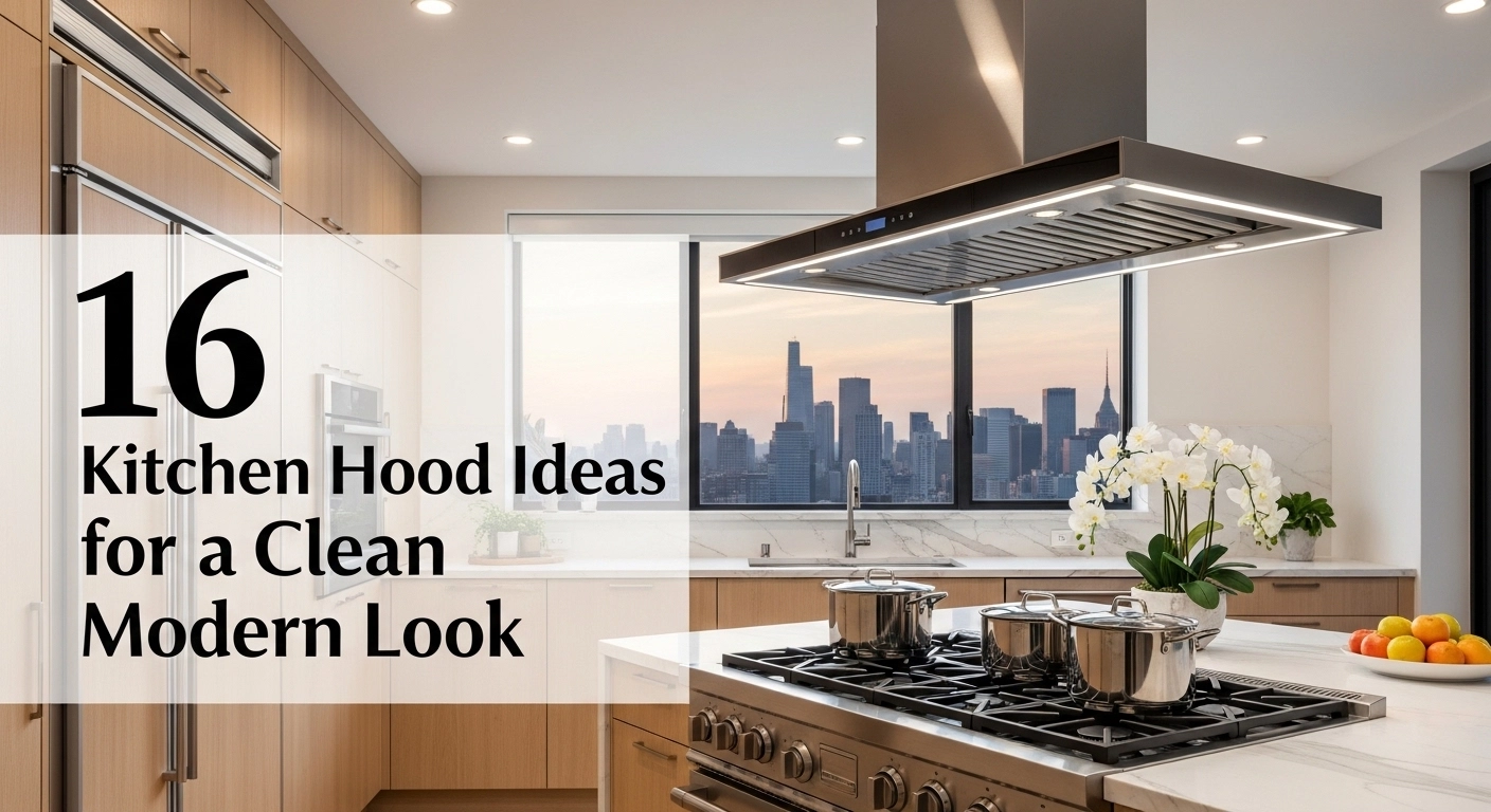 16 Kitchen Hood Ideas for a Clean Modern Look