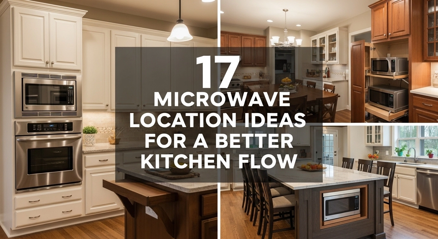 17 Microwave Location Ideas for a Better Kitchen Flow