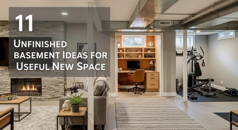 11 Unfinished Basement Ideas for a Useful New Space