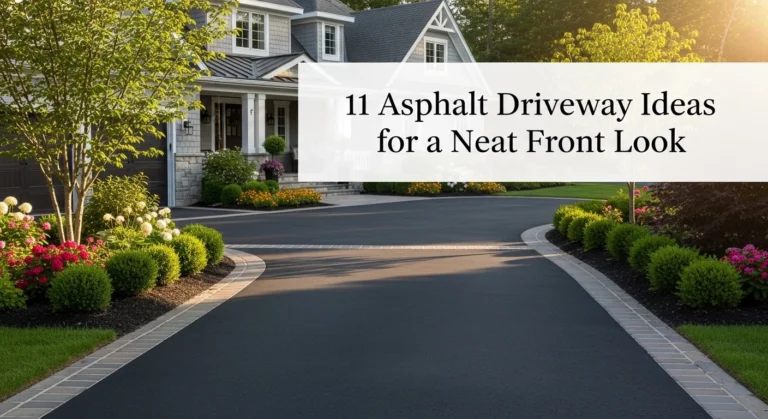 11 Asphalt Driveway Ideas for a Neat Front Look