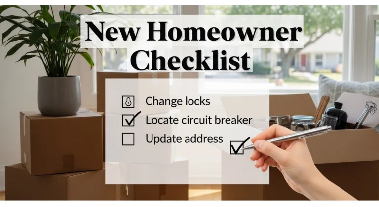 13 New Homeowner Checklist for an Easy Fresh Start