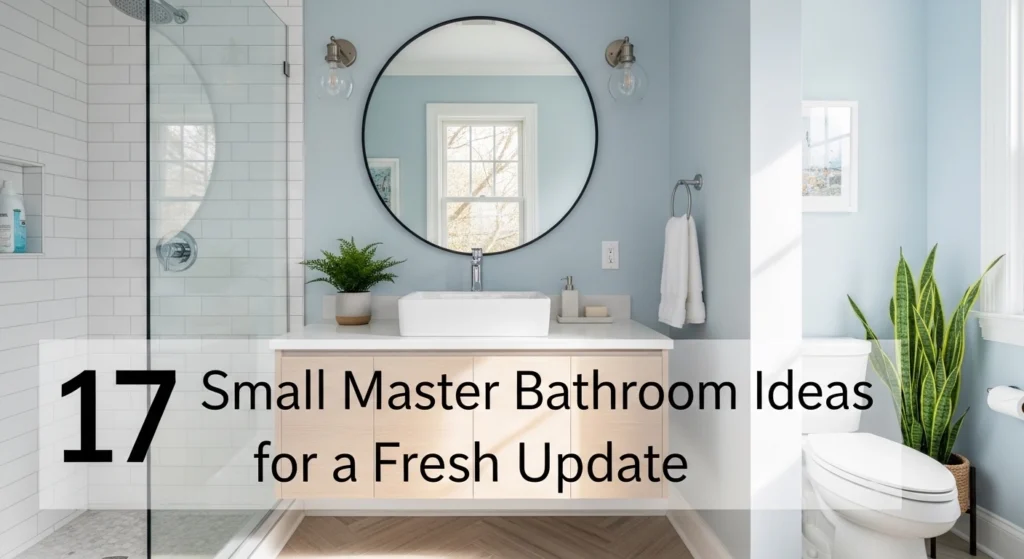 17 Small Master Bathroom Ideas for a Fresh Update